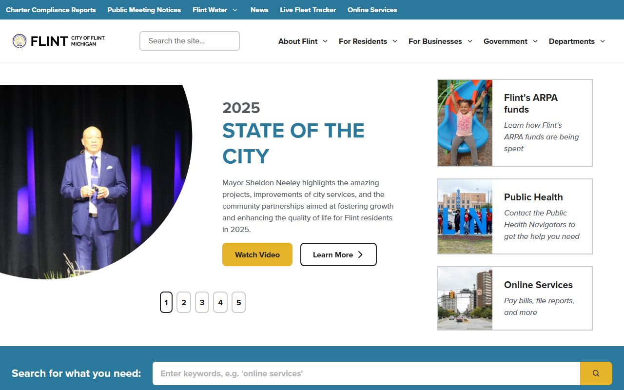 City of Flint official website