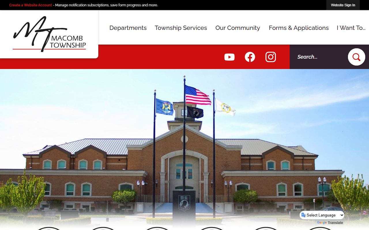 Macomb Township official website