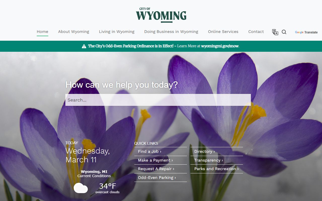City of Wyoming official website