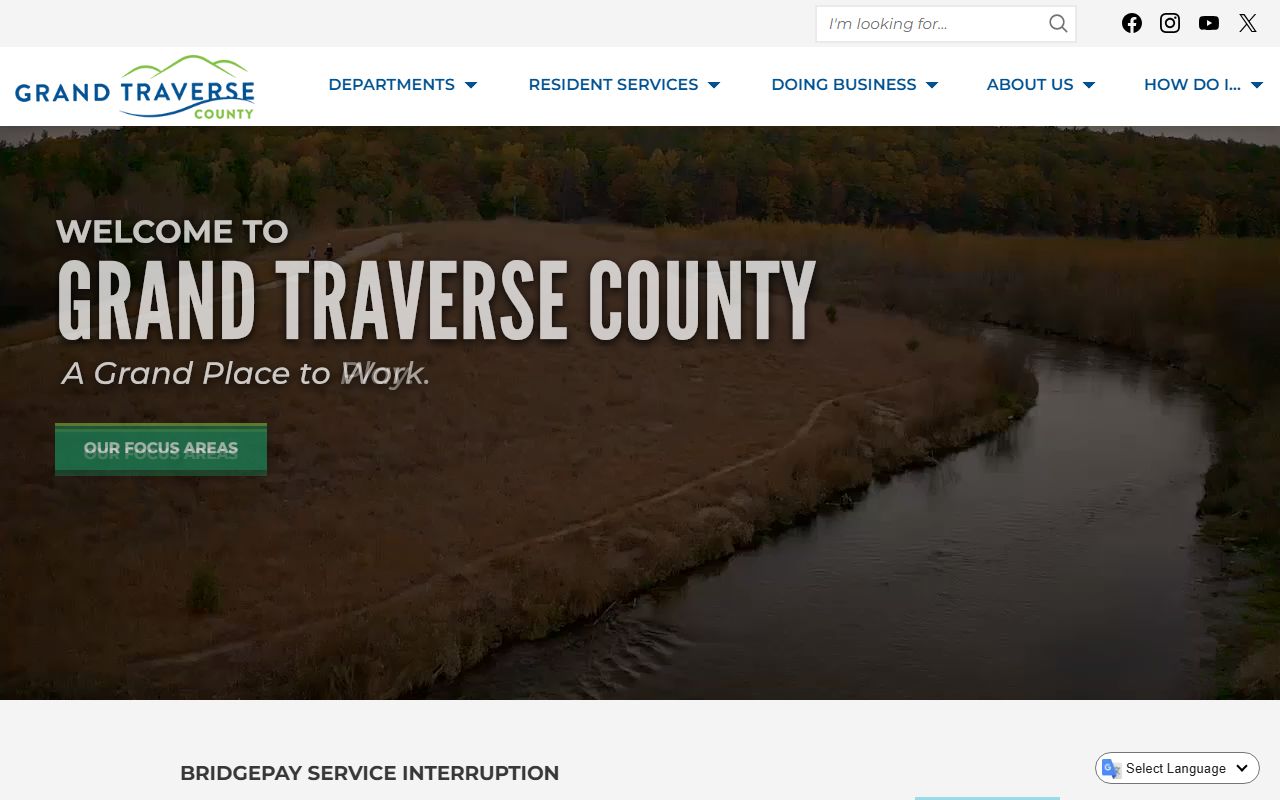 Grand Traverse County main website