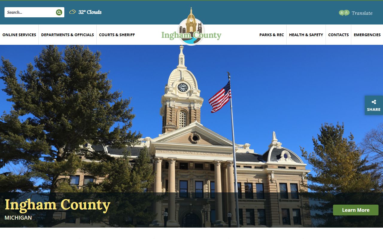 Ingham County main website