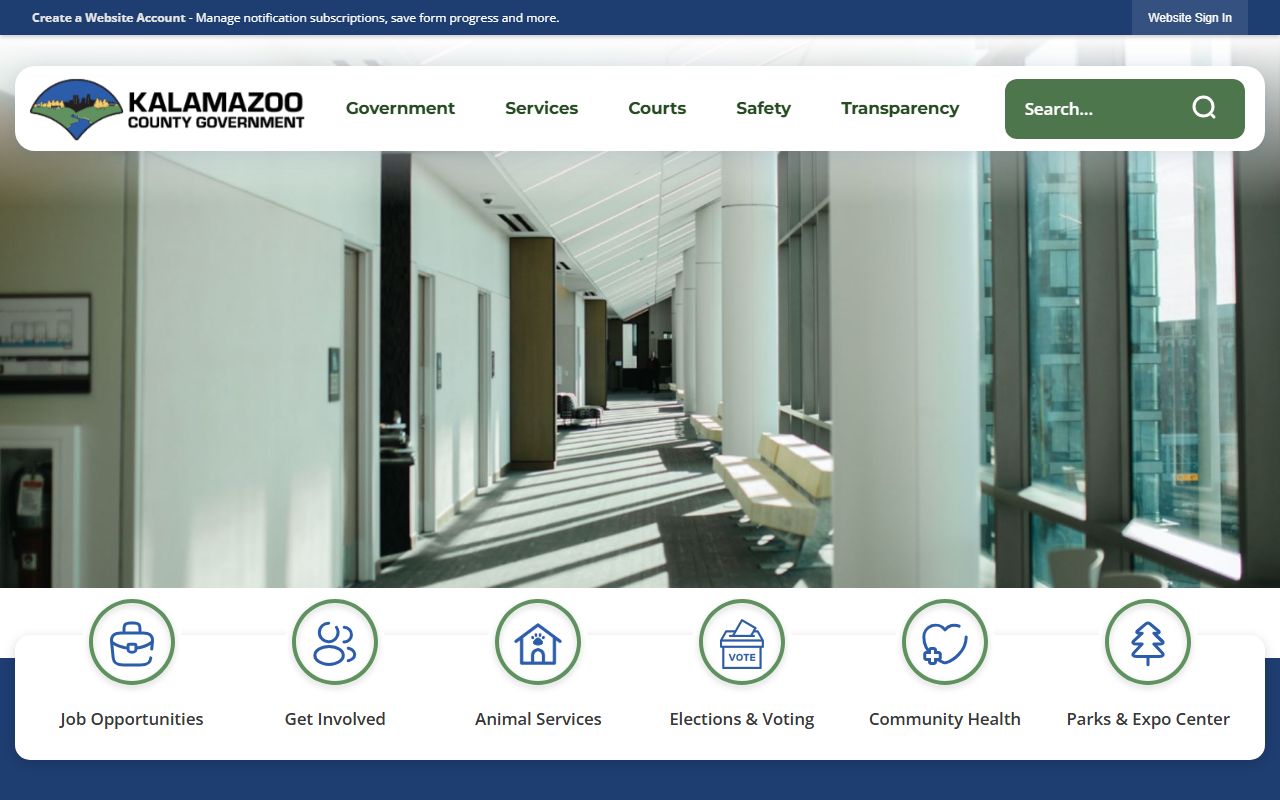 Kalamazoo County main website