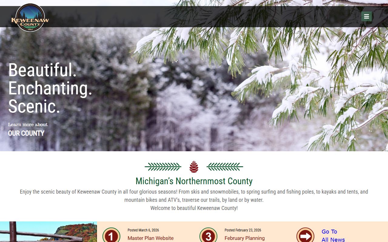 Keweenaw County main website