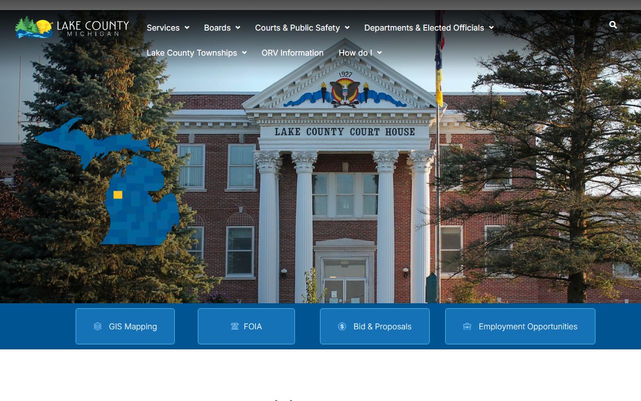 Lake County main website