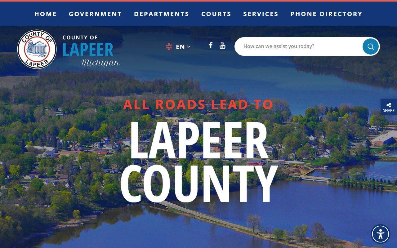 Lapeer County main website