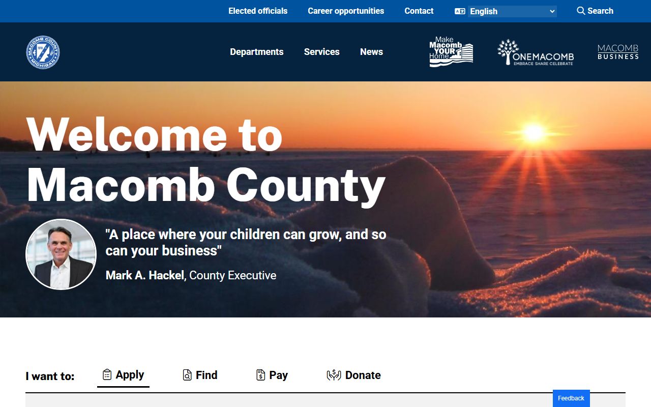Macomb County main website