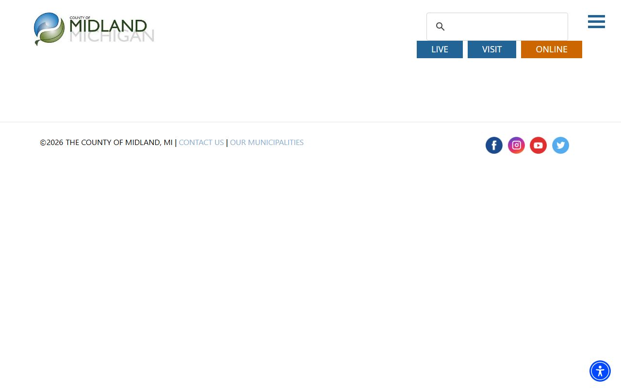 Midland County Treasurer page