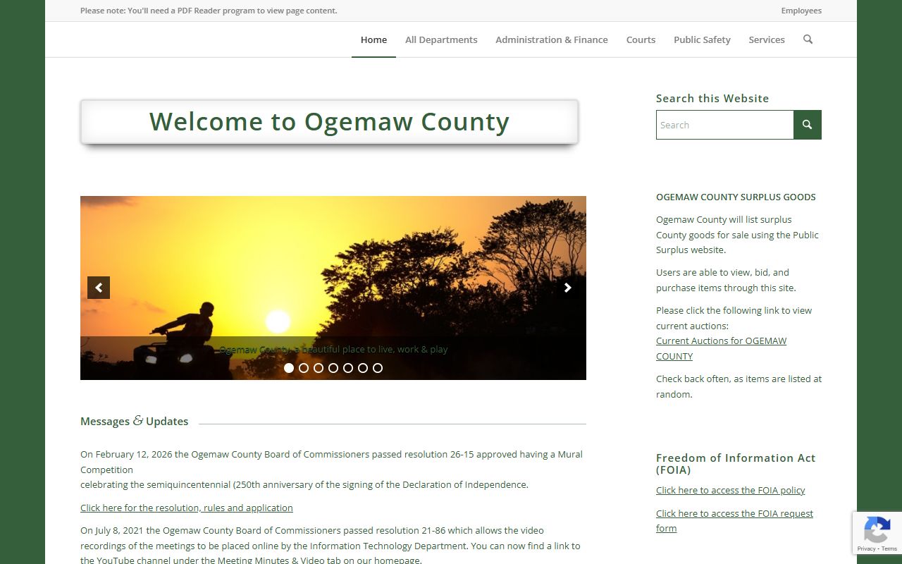 Ogemaw County main website