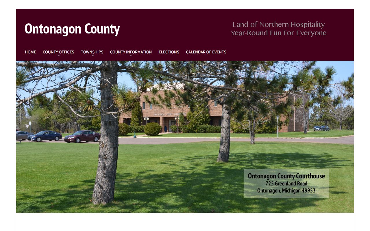 Ontonagon County main website